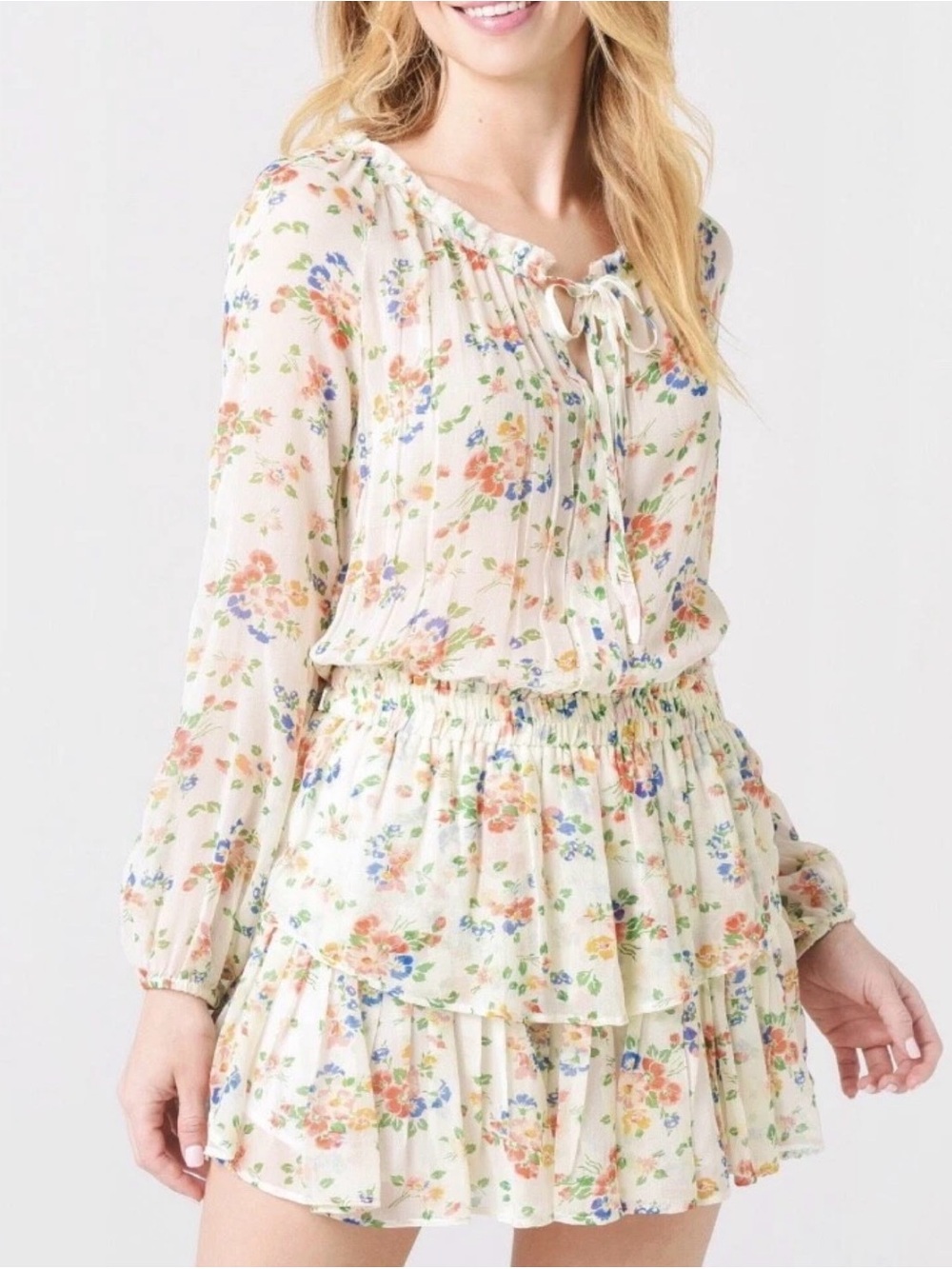 NWT LoveShackFancy Popover dress in Floral Confetti Sz Small